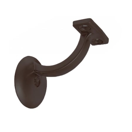 Cal-Royal Jumbo Heavy Duty Hand Rail Bracket, 2-7/8 Height, 2-1/8 Width, 2-7/8 Projection, US10B Oil JUHB28-10B